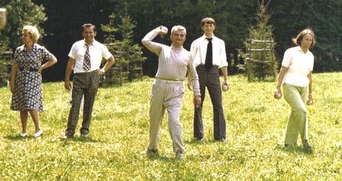 Nina Iliescu, Ion Iliescu, Nicolae Ceausescu, Elena Ceausescu